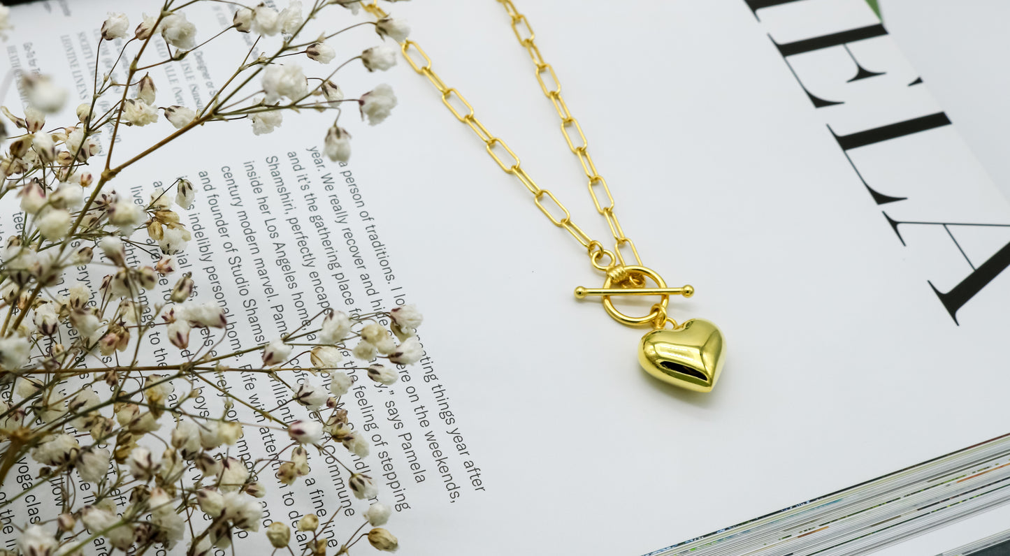 Puffy Heart Necklace