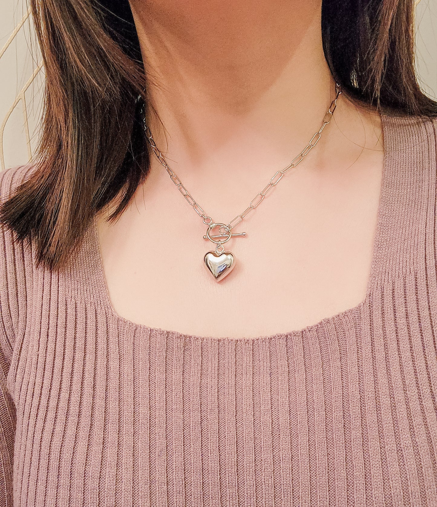 Puffy Heart Necklace